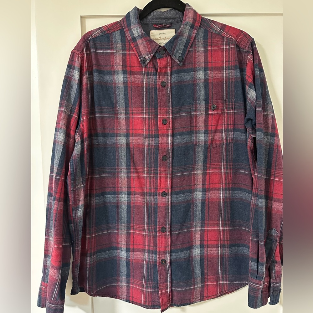 NEW Weatherproof Vintage Plaid Button Down Shirt